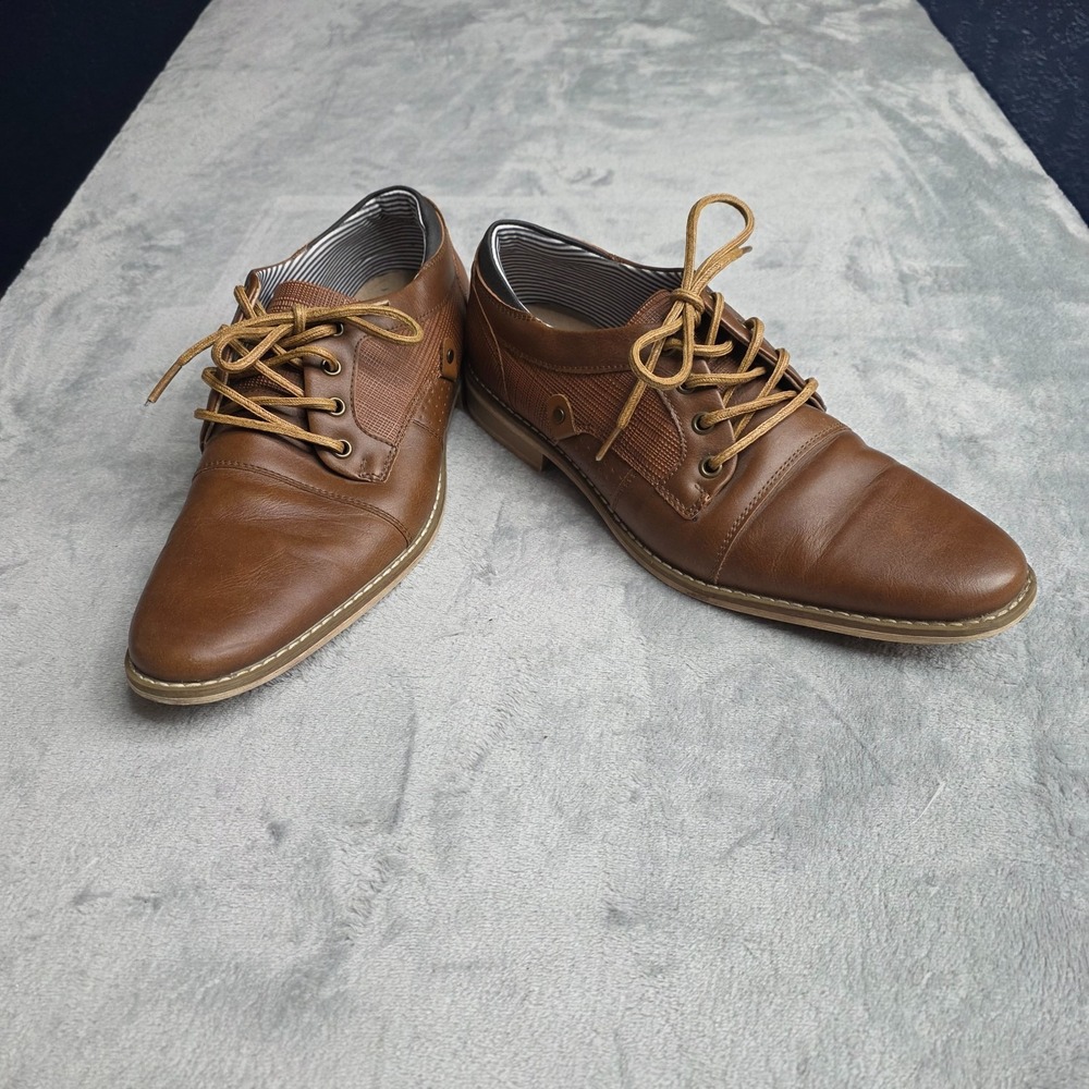 Sonoma Freer Ortholite Eco Cognac/Brown Oxford Dress Shoes Size 9 Men's